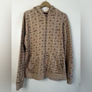 Ice Cream X HUF Running Dog Full Face Zip AOP All Over Print Hoodie Size XL